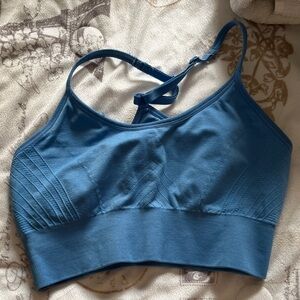 Stylish Blue Sports Bra for Women